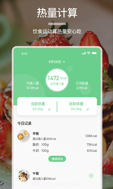食物卡路里截图2