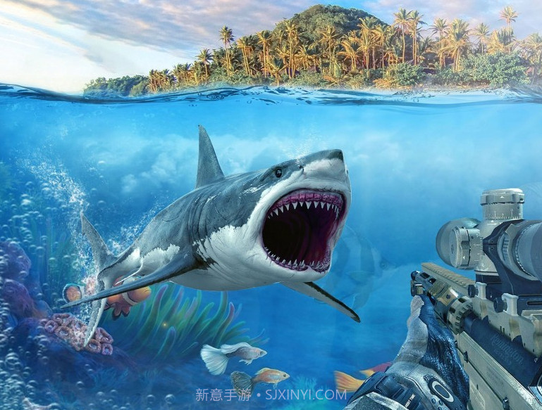 饥饿的巨齿鲨截图1