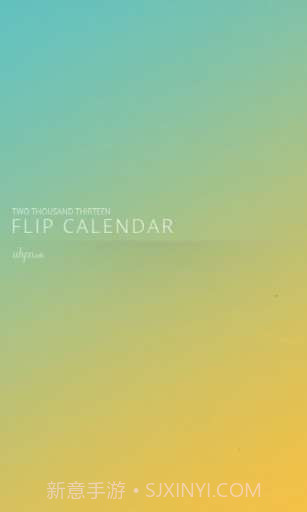 滑动日历 Flip Calendar截图1