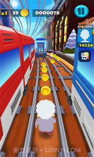 地铁跑酷蜡笔小新版截图2 地铁跑酷蜡笔小新版截图2