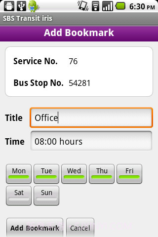 SBS交通导航(SBS Transit iris)截图1