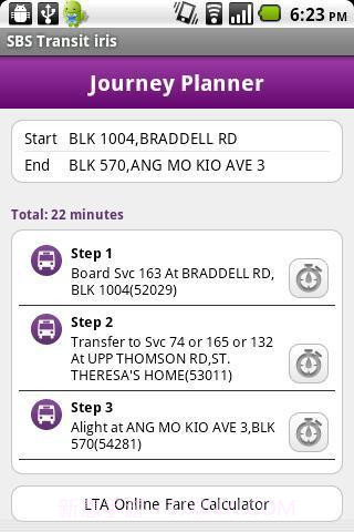 SBS交通导航(SBS Transit iris)截图3