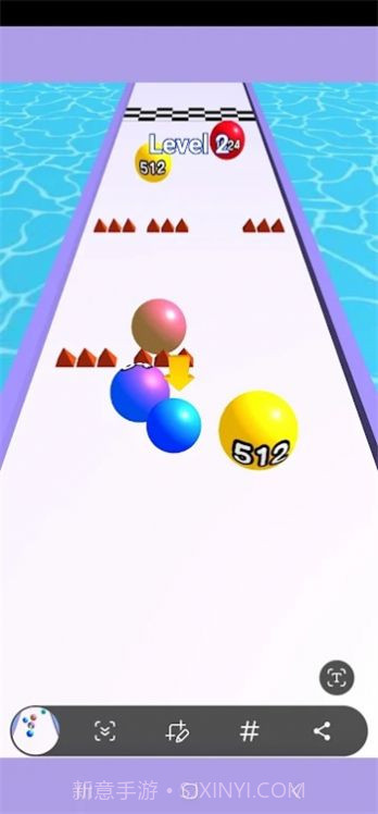 2048球球跑酷冒险截图1