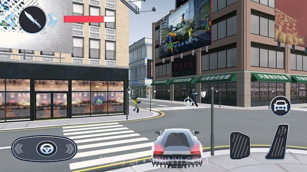 火柴蜘蛛英雄城市奔跑截图4