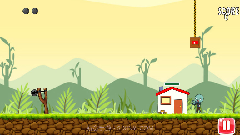 弹弓僵尸战争Angry zombies先行服截图4