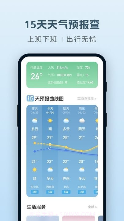 纯净天气预报截图1 纯净天气预报截图1