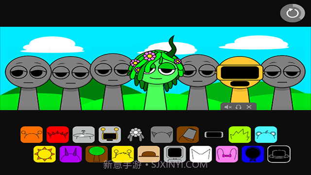 节奏盒子Sprunki模组截图1 节奏盒子Sprunki模组截图1